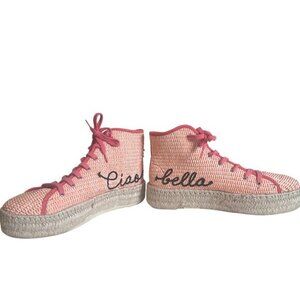 Anthropologie Bella High-Top Espadrille Sneakers sz 40--SOLD OUT on Anthro site